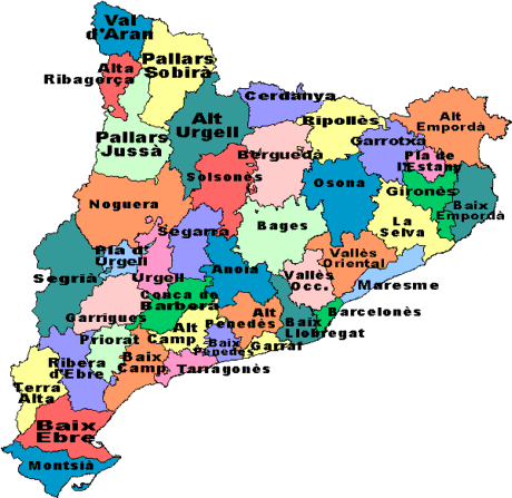 Resultat d'imatges de mapa de Catalunya